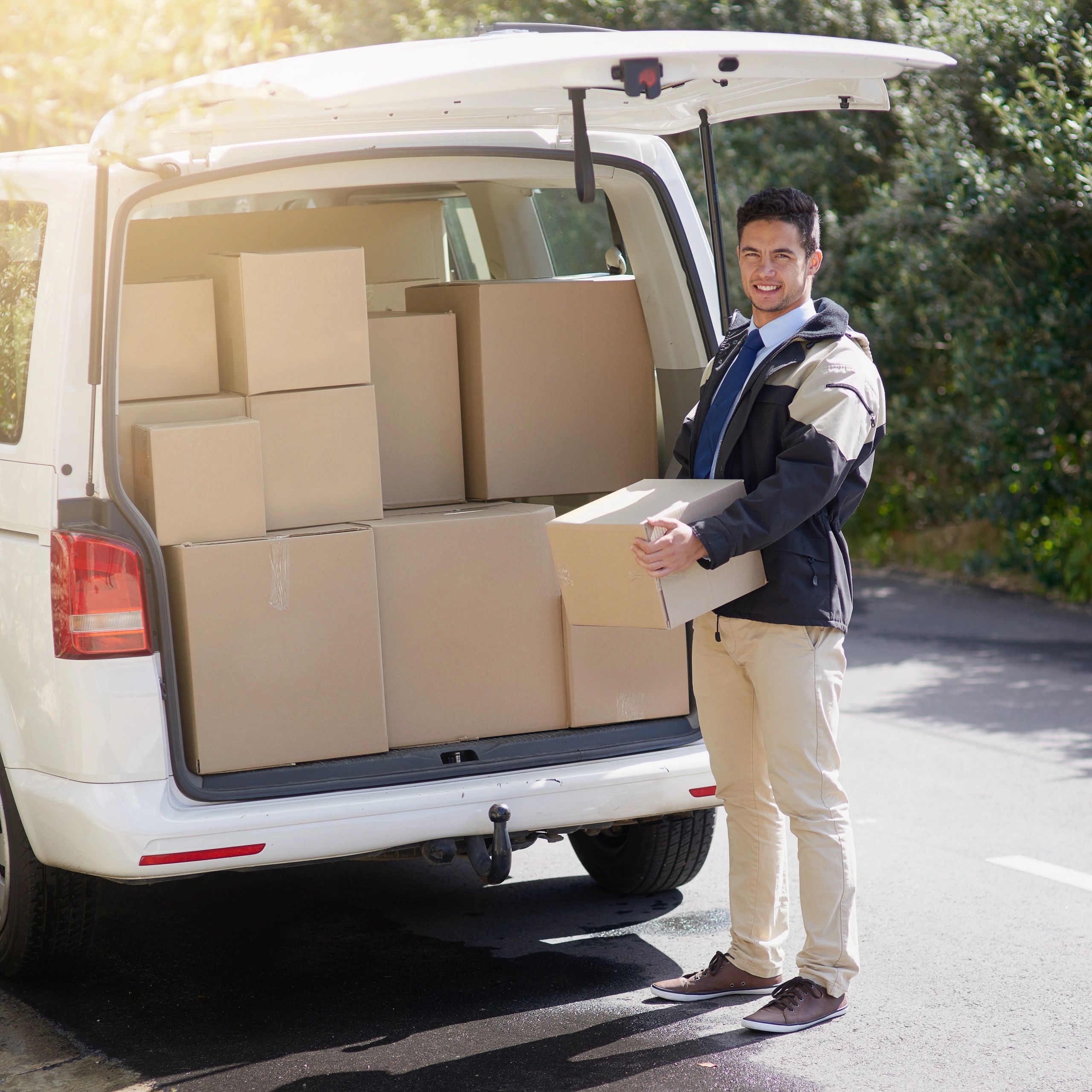 Delivery professional portrait